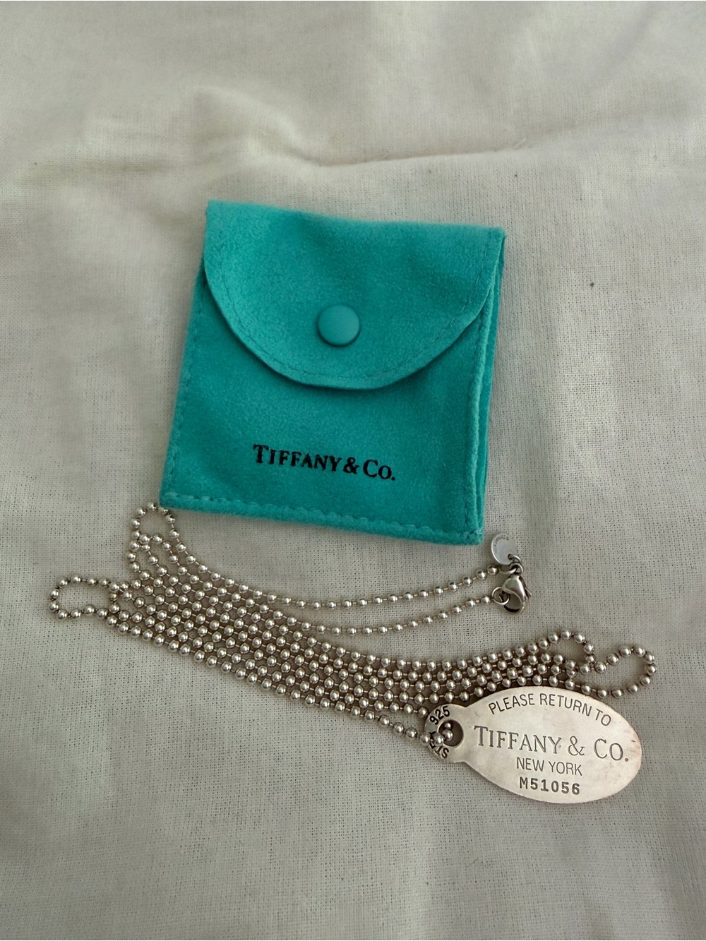 Tiffany & Co. Silver Return to Tiffany Ball Chain Necklace